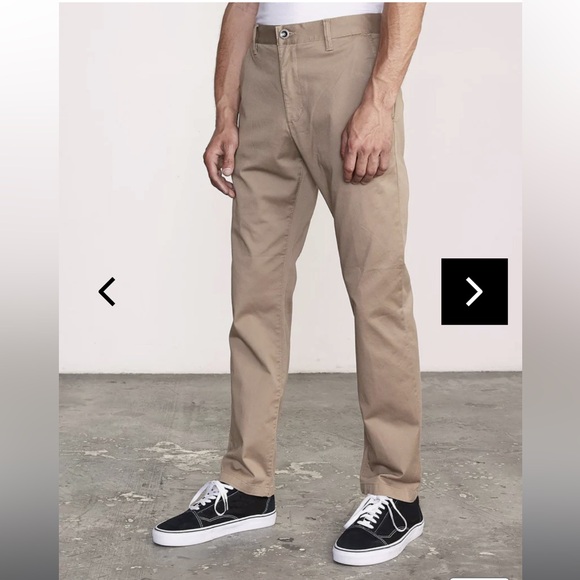 RVCA men’s weekend chino pant in dark khaki. 36. GUC. - Picture 16 of 16